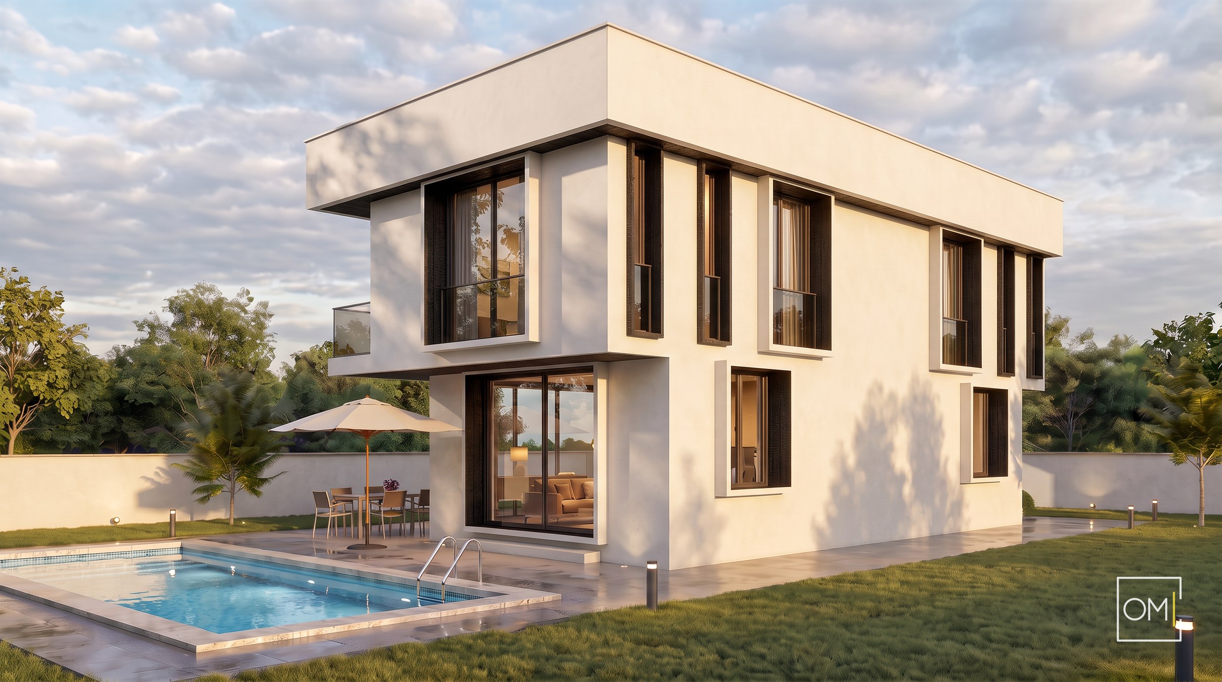 Çakırlar Yalı Villaları — cephe alternatifi 4 · bronz kompozit