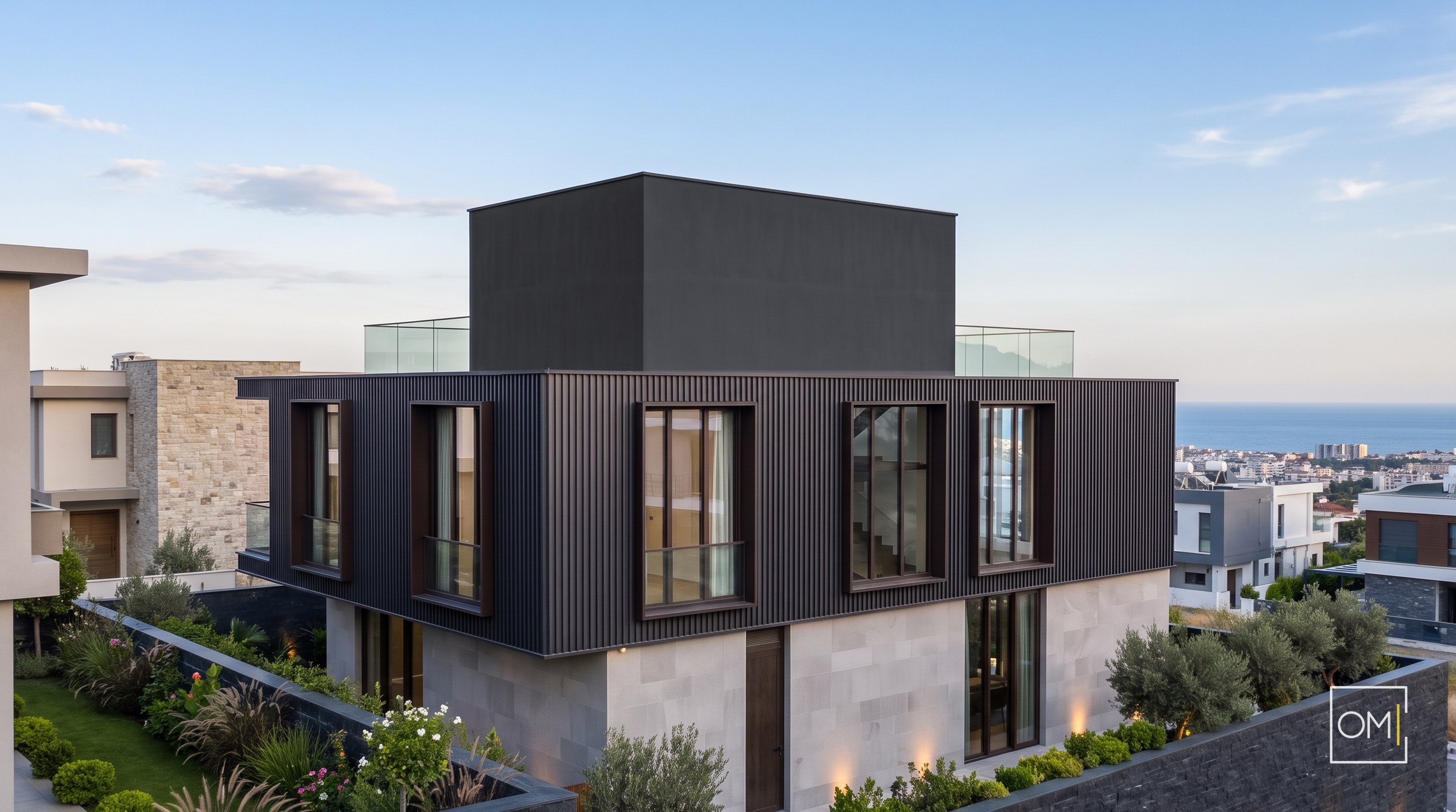 Petek Villa 2 — yandan perspektif
